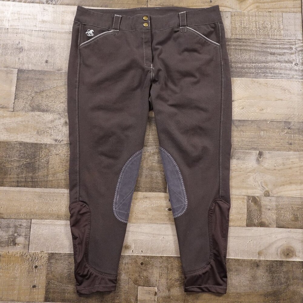 Piper by SmartPak Ladies' Riding Breeches - Charcoal Gray - Size 38R